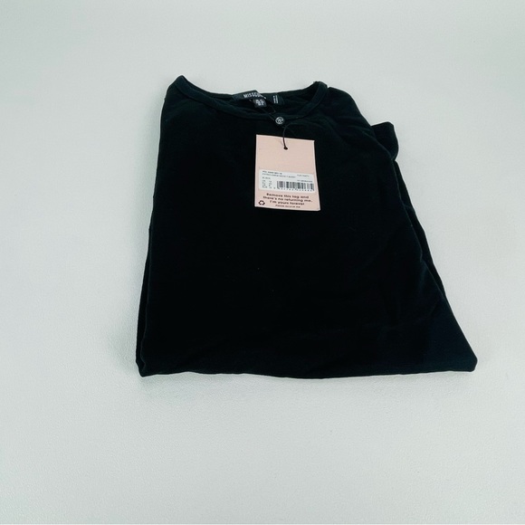 FITTED CREW NECK T SHIRT black - Picture 7 of 7